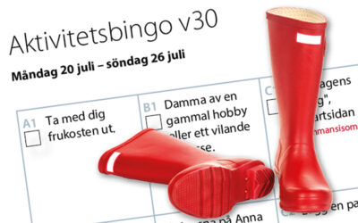 Aktivitetsbingo vecka 30