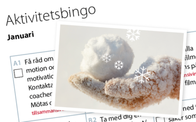 Månadens aktivitetsbingo januari